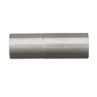 Fecho magnético de aço inoxidável, Coluna, cor original, 21x7mm, Buraco:Aprox 6mm, 10PCs/Lot, vendido por Lot