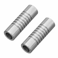 Stainless Steel Magnetic Clasp, Column, original color, 15.50x5mm, Hole:Approx 3mm, 10PCs/Lot, Sold By Lot