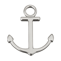 Stainless Steel Pendants Anchor nautical pattern original color Approx 6mm Sold By Lot
