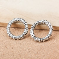 Tibetan Style Linking Ring, Donut, antique silver color plated, nickel, lead & cadmium free, 29x5mm, Hole:Approx 20mm, 100PCs/Lot, Sold By Lot