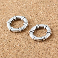 Tibetan Style Machine Cut Closed Jump Ring, Donut, antique silver color plated, nickel, lead & cadmium free, 12x2mm, Hole:Approx 7mm, 500PCs/Lot, Sold By Lot