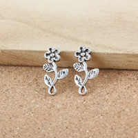 Zinc Alloy Flower Pendants antique silver color plated nickel lead & cadmium free Approx 1mm Sold By Lot