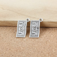 Zinc Alloy Pendants Dollar antique silver color plated nickel lead & cadmium free Approx 1.5mm Sold By Lot