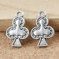 Tibetan Style Flower Pendants, antique silver color plated, nickel, lead & cadmium free, 19x12x3mm, Hole:Approx 2mm, 300PCs/Lot, Sold By Lot