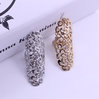 Armor Knuckle Cage Ring Zinc Alloy plated with rhinestone lead & cadmium free US Ring Sold By PC