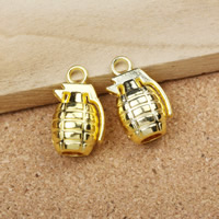 Tibetan Style Pendants, Grenade, gold color plated, nickel, lead & cadmium free, 22x13x11mm, Hole:Approx 3mm, 100PCs/Lot, Sold By Lot