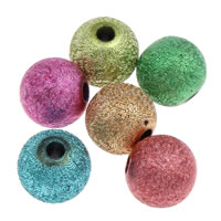 Perles acryliques poussière d'étoile, Acrylique, Rond, normes différentes pour le choix & poudre d'étoile, couleurs mélangées, Vendu par sac