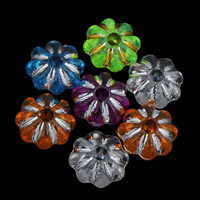 Perles acryliques mixtes, Acrylique, transparent & mélangé, 6x3mm, Trou:Environ 1mm, Environ 8000PC/sac, Vendu par sac