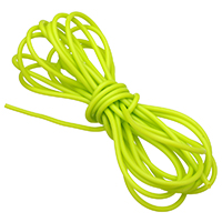 Gumi Cord, üreges, fluoreszkáló zöld, 2mm, 1000m/Lot, Által értékesített Lot