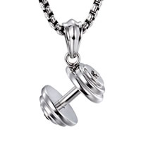 Stainless Steel Pendants Barbell for man original color Approx Sold By PC