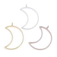Zinc Alloy Moon Pendants plated matte lead & cadmium free Approx 2mm Sold By Bag