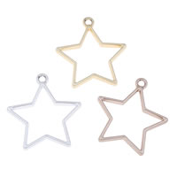 Zinc Alloy Star Pendant plated matte lead & cadmium free Approx 2mm Sold By Bag