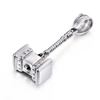 Stainless Steel Pendants hammer for man & blacken Approx Sold By PC