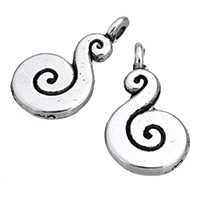 Zinc Alloy Pendants antique silver color plated nickel lead & cadmium free Approx 2mm Sold By Lot