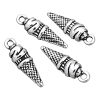 Zinc Alloy Pendants Ice Cream antique silver color plated nickel lead & cadmium free Approx 1.5mm Sold By Lot