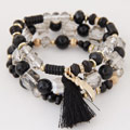 Zinc Alloy Bracelet Set with Resin gold color plated lead & cadmium free 170mm Length Approx 6.69 Inch Sold By Set