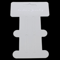 Papier Haar elastisch Display, mit Brief Muster, weiß, 86x133mm, 200PCs/Tasche, verkauft von Tasche