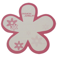 Papier Haar-Clip-Grafikkarte, Blume, mit Brief Muster & zweifarbig, 74mm, 200PCs/Tasche, verkauft von Tasche