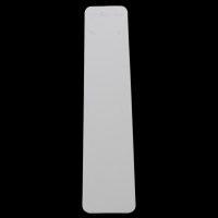 Papel Collar y pulsera Display Card, Rectángular, con el patrón de la letra, Blanco, 39x190mm, 200PCs/Bolsa, Vendido por Bolsa