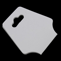 Papel Collar y pulsera Display Card, Blanco, 44x95mm, 200PCs/Bolsa, Vendido por Bolsa