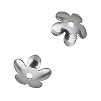 Stainless Steel Bead Cap, Flower, original color, 7.50x7.50x2mm, Hole:Approx 2mm, 2000PCs/Lot, Sold By Lot