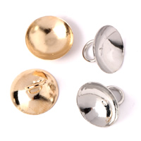 Brass End Cap, plated, more colors for choice, lead & cadmium free, 10x8mm, Hole:Approx 4mm, 1000PCs/Bag, Sold By Bag