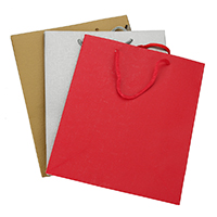 Gift Wrap Bags Paper with Nylon Cord Rectangle Sold By Lot