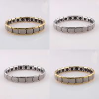 Stainless Steel Bracelet, plated, enamel, more colors for choice, 9mm, Sold Per Approx 7.4 Inch Strand