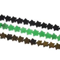 Gemstone Jewelry Beads, Star, different materials for choice, 12x5mm, Hole:Approx 1mm, Approx 20PCs/Strand, Sold Per Approx 8 Inch Strand