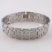 Stainless Steel Jewelry Bracelet original color 15mm Sold Per Approx 8.2 Inch Strand