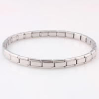 Stainless Steel Jewelry Bracelet original color 5mm Sold Per Approx 6.8 Inch Strand