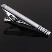 Brass Tie Clip platinum color plated for man nickel lead & cadmium free Sold By PC