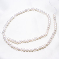 Cultured Potato Freshwater Pearl Beads, natural, white, 4-5mm, Hole:Approx 0.8mm, Sold Per Approx 15.5 Inch Strand