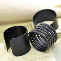 Zinc Alloy Ring Set plumbum black color plated frosted black lead & cadmium free 15-17mm US Ring .5 Sold By Set