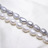 Perles nacres baroques de culture d'eau douce , perle d'eau douce cultivée, plus de couleurs à choisir, 11-12mm, Trou:Environ 0.8mm, Vendu par Environ 15.5 pouce brin