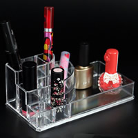 Make-up displayer, Acryl, duidelijk, 175x95x66mm, 2pC's/Lot, Verkocht door Lot