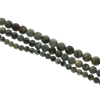 Perles turquoises, turquoise africaine naturelle, Rond, naturel, normes différentes pour le choix, Trou:Environ 1mm, Vendu par Environ 14.5 pouce brin