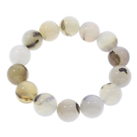 Agate Jewelry Bracelet Lace Agate Round 14mm Sold Per Approx 7 Inch Strand