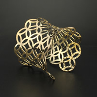 Iron Cuff Bangle gold color plated lead & cadmium free Inner Approx 65mm Length Approx 7.5 Inch Sold By Bag