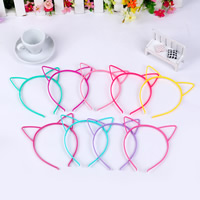 ABS Plastic Hair Band, for children, more colors for choice, 6mm, Length:Approx 13.7 Inch, 10PCs/Lot, Sold By Lot