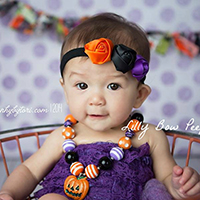 Satin Ribbon Headband, with nylon elastic cord, Flower, elastic & for children & Halloween Jewelry Gift, Sold Per Approx 15 Inch Strand
