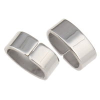 Stainless Steel Slide Charm, original color, 5x12x7mm, Hole:Approx 5x10mm, 500PCs/Bag, Sold By Bag