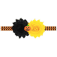 Chiffon Headband with nylon elastic cord & Resin Flower elastic & for children & Halloween Jewelry Gift Sold Per Approx 15 Inch Strand