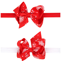 Ripsband Schweißband, mit elastische Nylonschnur, Schleife, elastisch & für Kinder & Weihnachtsschmuck, keine, 85x80mm, verkauft per ca. 15 ZollInch Strang