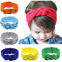 Cotton Headband, elastic & for children, more colors for choice, 200x65mm, Sold Per Approx 15 Inch Strand