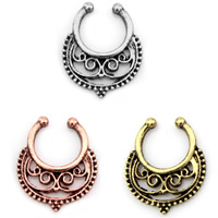 Tibetan Style Nose Piercing Jewelry, plated, more colors for choice, lead & cadmium free, 20mm, 12PCs/Bag, Sold By Bag