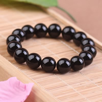 Black Agate Bracelets Unisex Sold Per Approx 7.5 Inch Strand