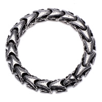 Titanium Steel Bracelet for man & blacken 10mm Sold Per Approx 7.5 Inch Strand