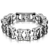 Titanium Steel Bracelet for man original color 18mm Length Approx 9 Inch Sold By Bag