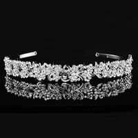 Bridal Tiaras, Tibetan Style, silver color plated, for bridal & with rhinestone, lead & cadmium free, 160x19mm, Sold By PC